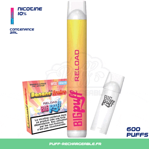 BIG PUFF Reload - Disposable Rechargeable Pod 600 Puffs