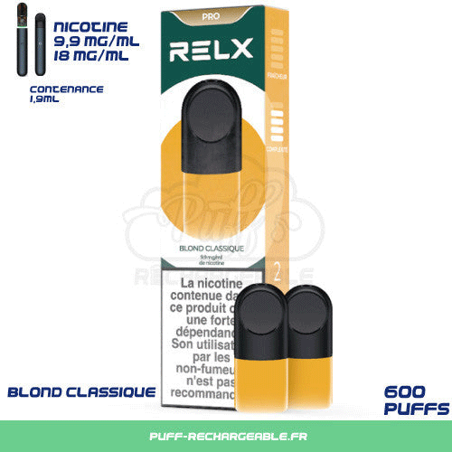 RELX Blond Classique | Relx Recharge Feuille d’Or