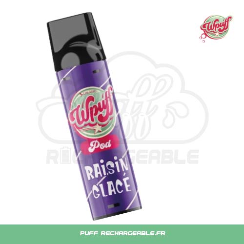 Wpuff Recharge Pods | Goût Raisin Glacé