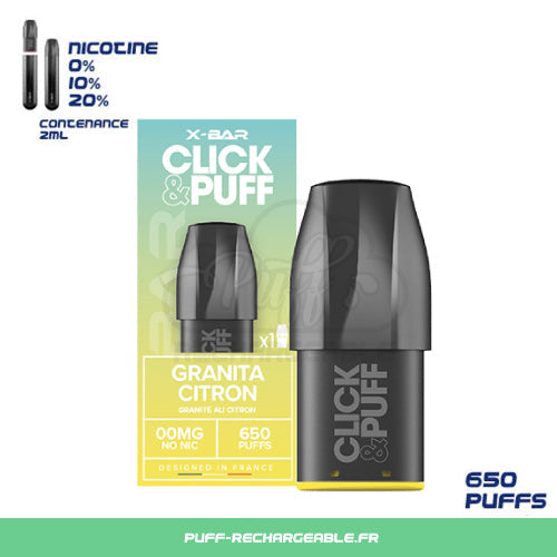 Pods Puff X-Bar Click & Puff | Saveur Fruit du Dragon