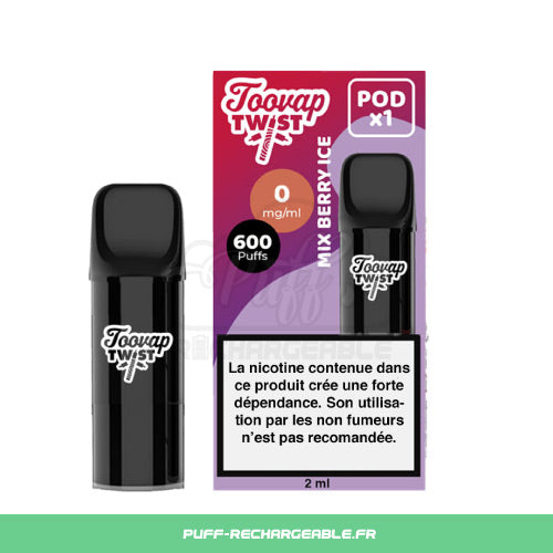 Toovap Twist | Pod Recharge Toovap | Pêche Glacée