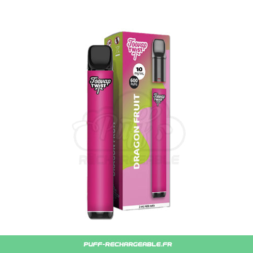 Toovap Twist | Kit Puff Rechargeable Toovap | Pêche Glacée