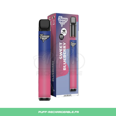 Toovap Twist | Kit Puff Rechargeable Toovap | Myrtille Glacée