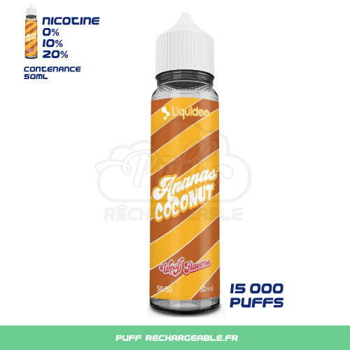 Wpuff 50 ml Ice Cream Fraise | E-Liquide Liquideo