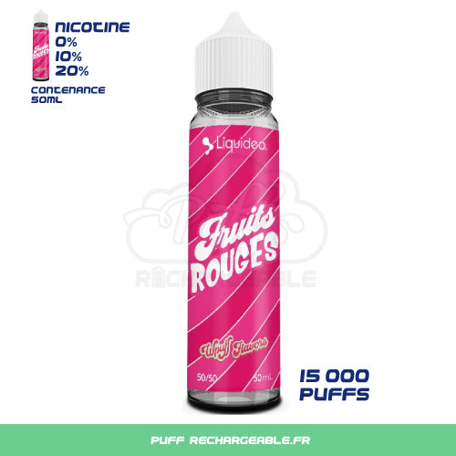 Wpuff 50 ml Ice Cream Fraise | E-Liquide Liquideo