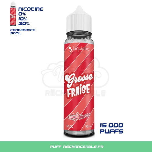 Wpuff 50 ml Ice Cream Fraise | E-Liquide Liquideo