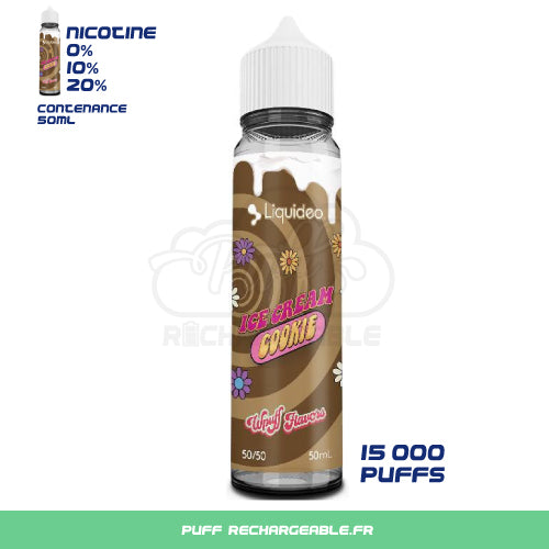 Wpuff 50 ml Ice Cream Fraise | E-Liquide Liquideo