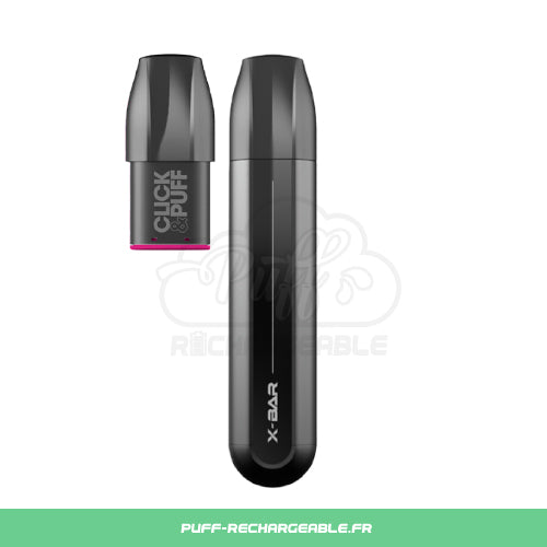 X-BAR Click & Puff | Xbar Puff Rechargeable Fraise Kiwi