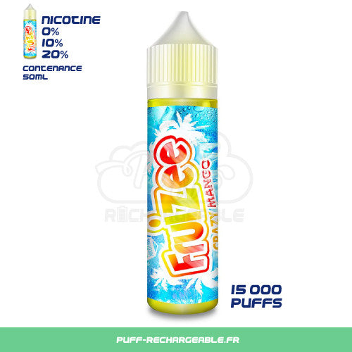 e-liquide fruizee crazy mango, E liquide 50ml, E-liquide 50ml pas cher, e-liquide 50ml nicotine