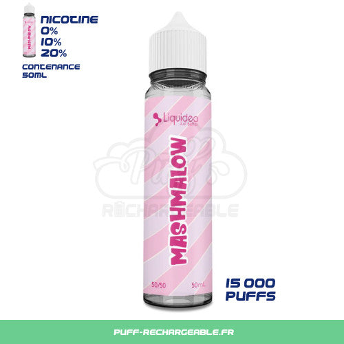 e-liquide wpuff Mashmalow, E liquide 50ml, E-liquide 50ml pas cher, e-liquide 50ml nicotine