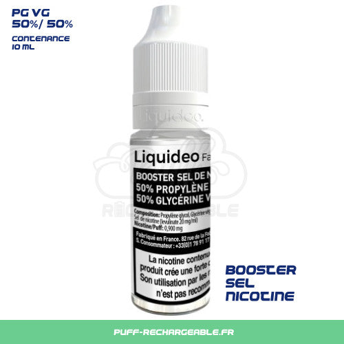 booster sel nicotine, booster nicotine liquideo, booster sel nicotine 50/50