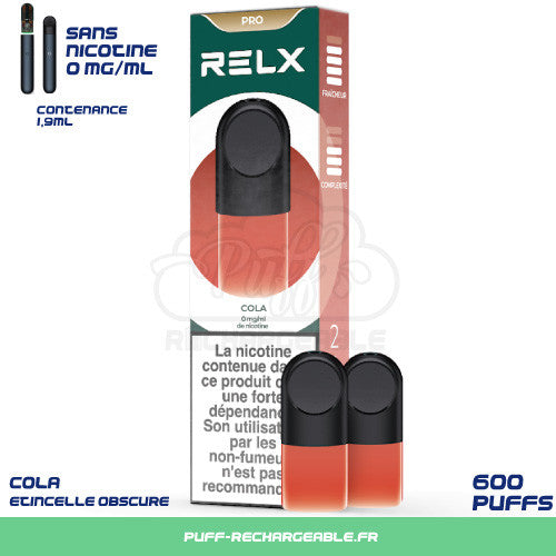 relx sans nicotine, relx cola sans nicotine, relx pod 0%, relx pod 0mg nicotine cola