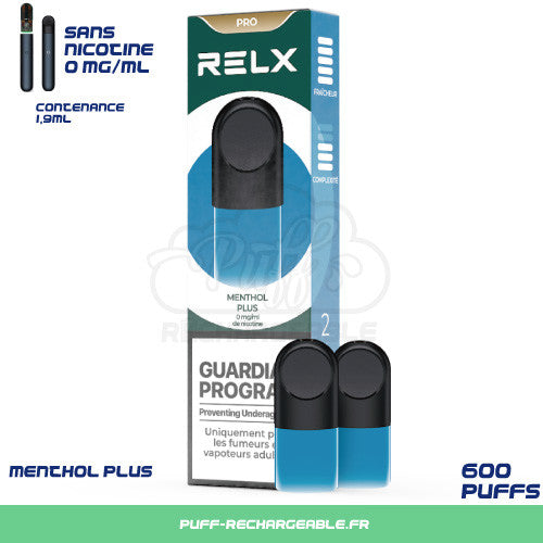 relx sans nicotine menthol, relx menthol sans nicotine, relx pod 0%, relx pod 0mg nicotine menthol